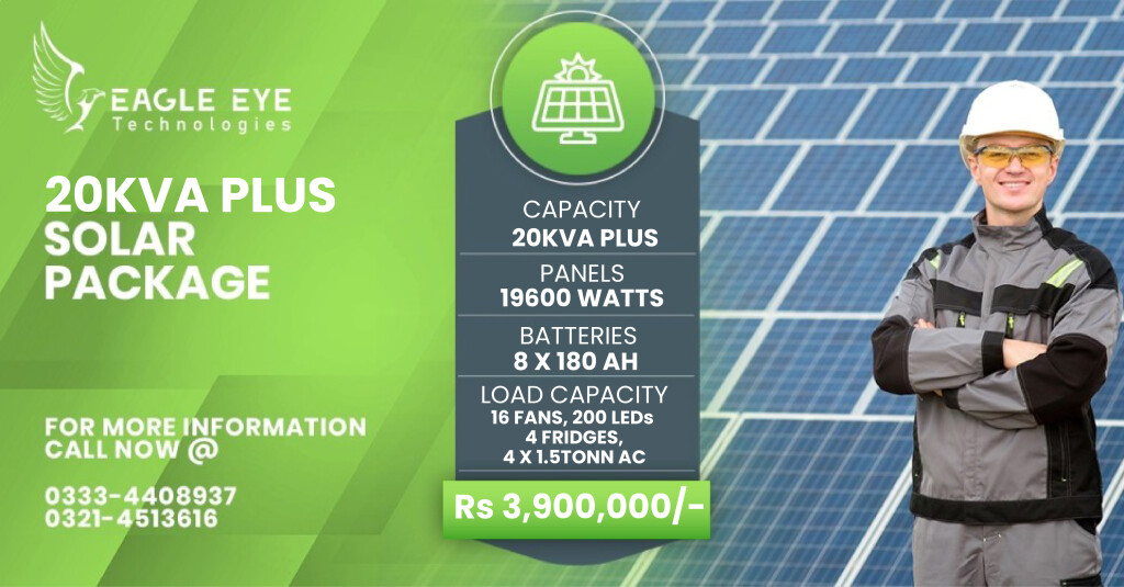 20 KW Solar System Price in Lahore Pakistan